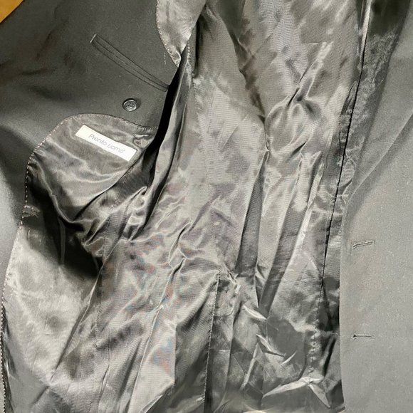 Pronto Uomo grey 2 button blazer suit jacket men’s 38 long - Picture 14 of 14